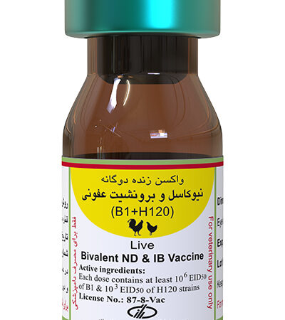 واکسن دوگانه نیوکاسل (B1) و برونشیت عفونی (H 120) 2500ds