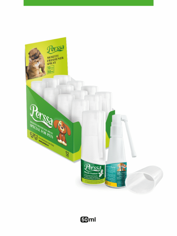 پرسا آنتي پلاگ و خوشبو کننده دهان سگ و گربه با عصاره رزماري