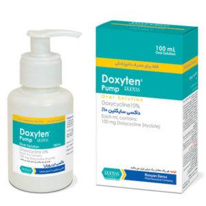 شرکت رويان داروپمپ داکسي تن Doxycyline 10%100ml