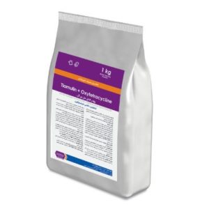 شرکت رويان دارواکسي تتراسايکلين+تيامولين  Tiamulin+Oxytetracycline 1kg